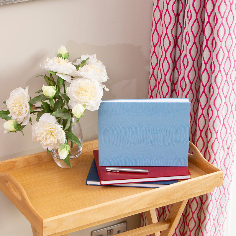 Hungerford Visitors Book Pale Blue