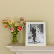 Silver Plate Thin Mounted Photo Frame