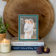 Duck Egg Thin Contemporary Enamel Photo Frame