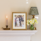 Marbled Bead Mounted Gold Photo Frame