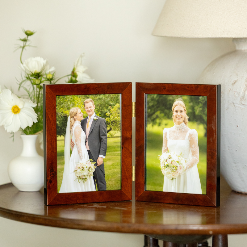 Maple Double Hinged Medium Photo Frame