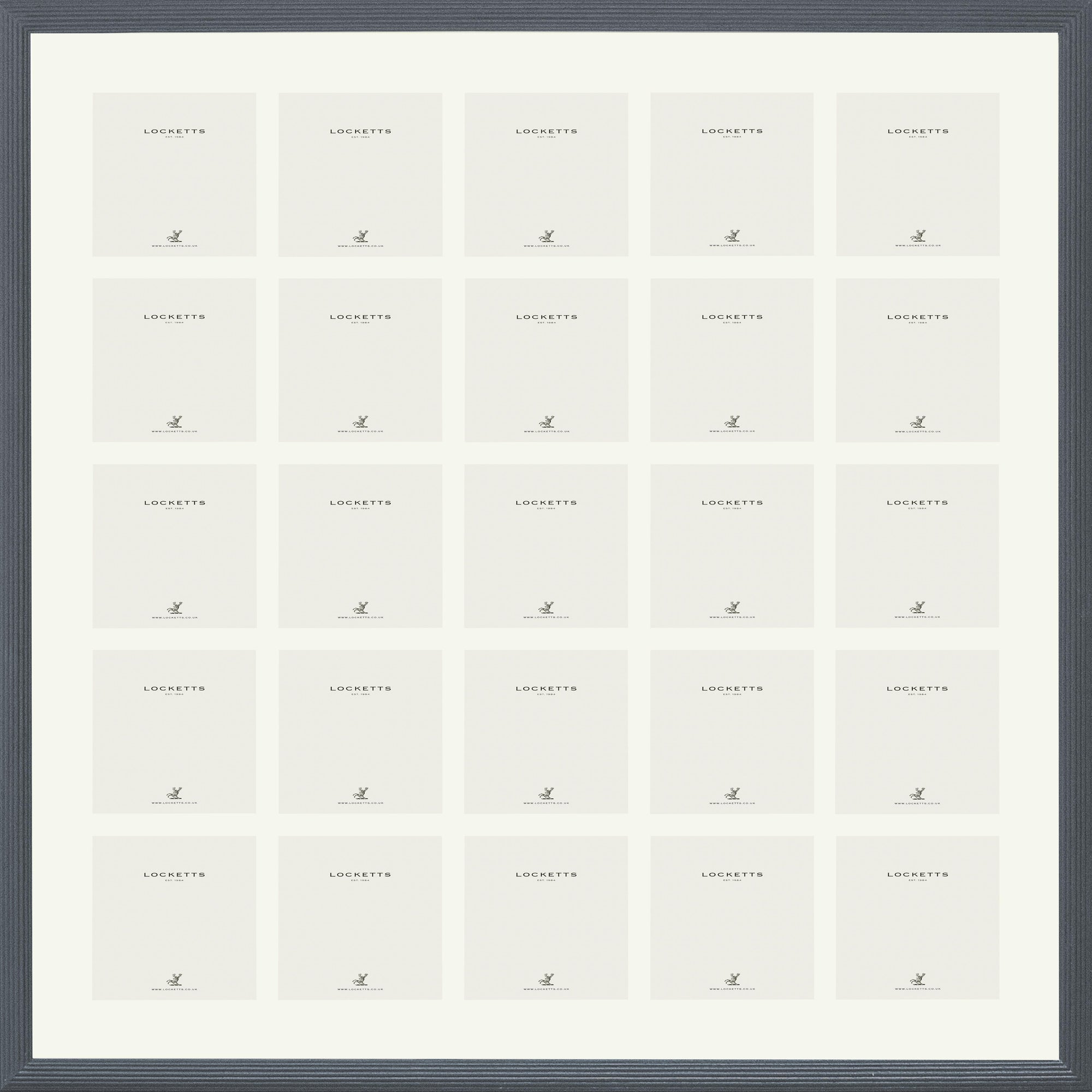 Farrow & Ball Painted 25 Multi Aperture Ribbed Frame