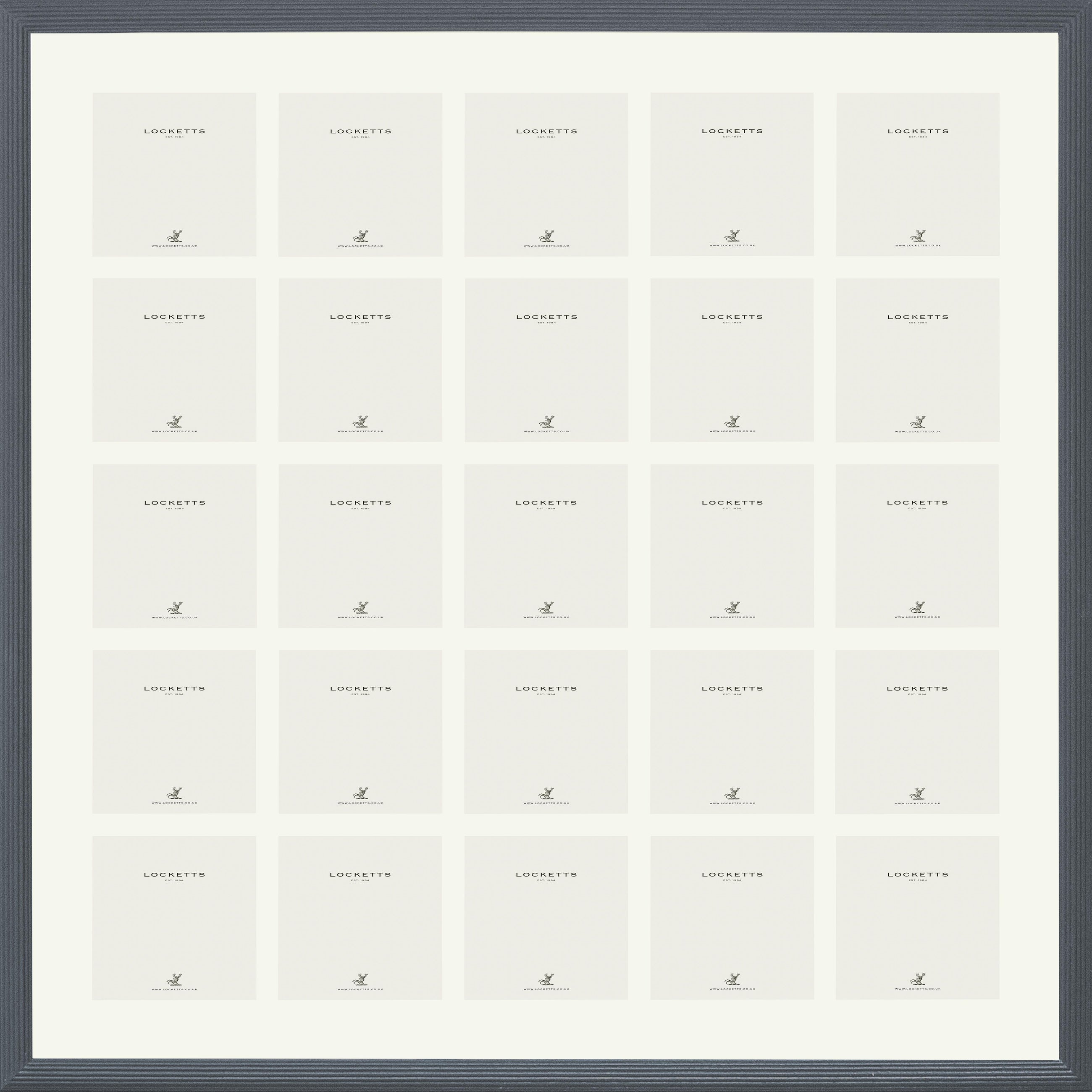 Farrow & Ball Painted 25 Multi Aperture Ribbed Frame