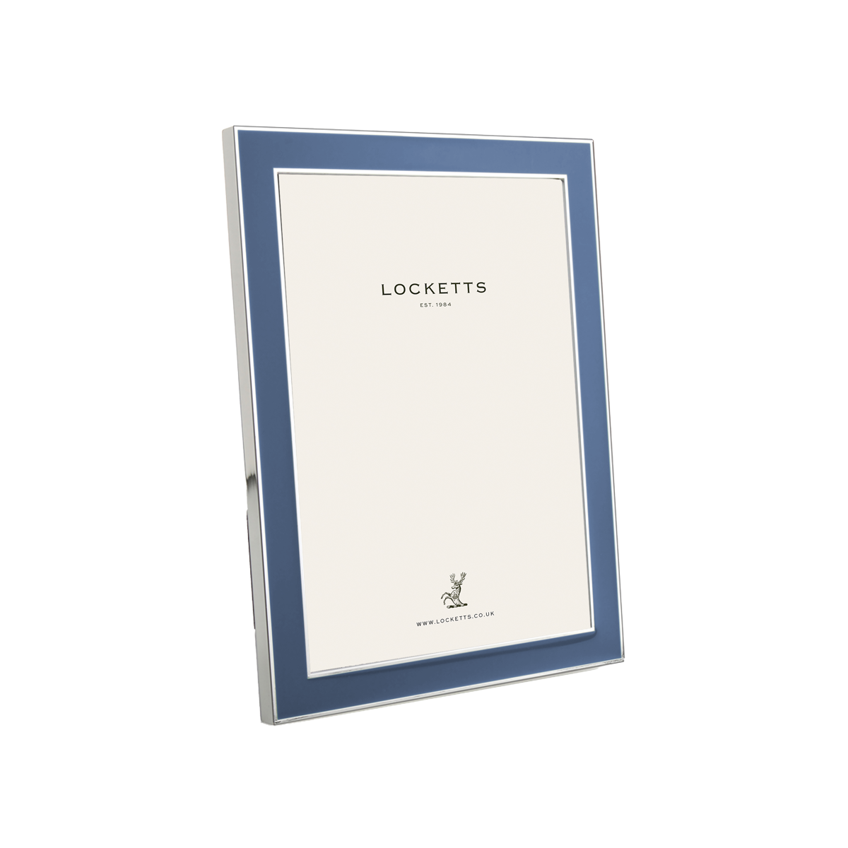 Denim Blue Thin Contemporary Enamel Photo Frame