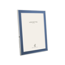 Denim Blue Thin Contemporary Enamel Photo Frame