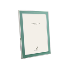 Duck Egg Thin Contemporary Enamel Photo Frame