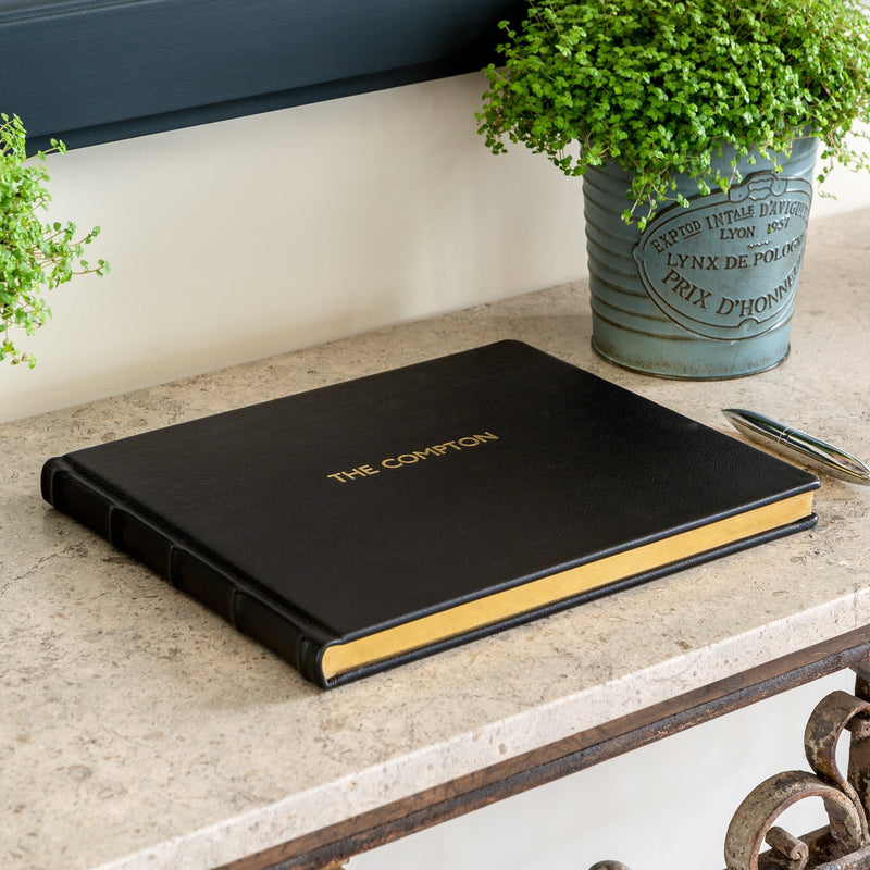 Luxury Leather Visitors Book 80 leaves
