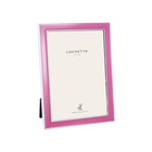 Electric Pink Enamel Silver Frame