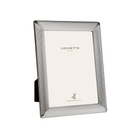 Sterling Silver Fluted Photo Frame With Wood Back