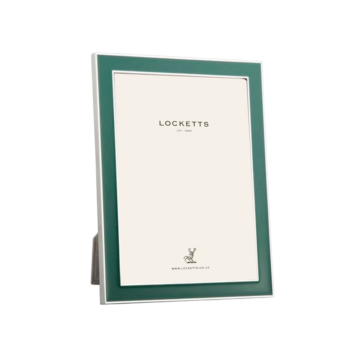 Fern Green Enamel & Silver Frame