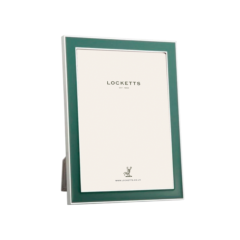 Fern Green Enamel & Silver Frame
