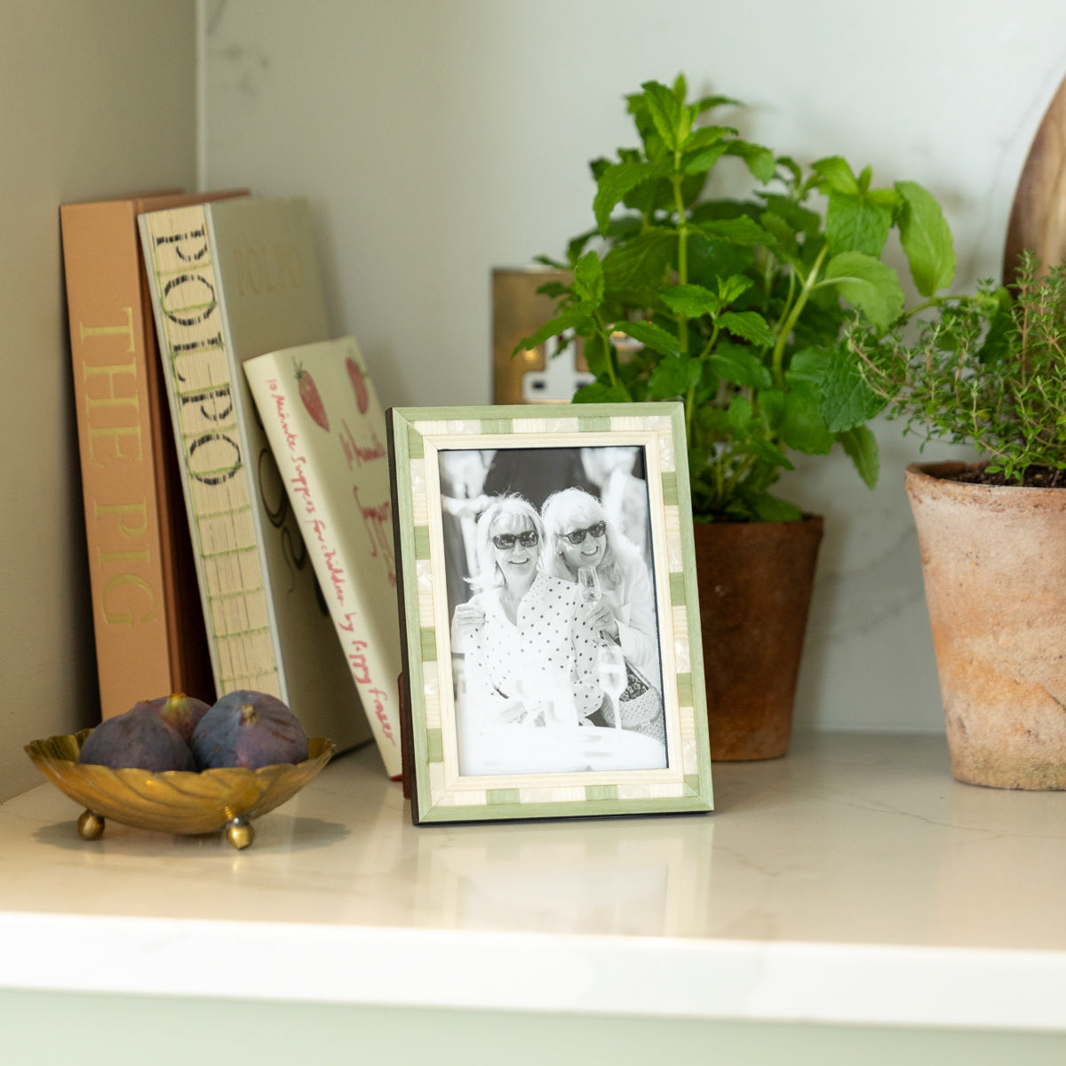 Green Pearl Inlay Photo Frame