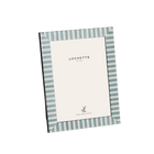 Aqua Pearl Striped Photo Frame