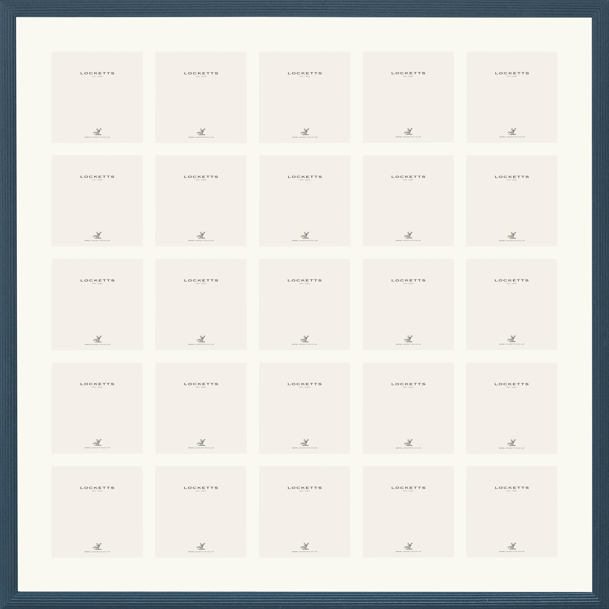 Farrow & Ball Painted 25 Multi Aperture Ribbed Frame