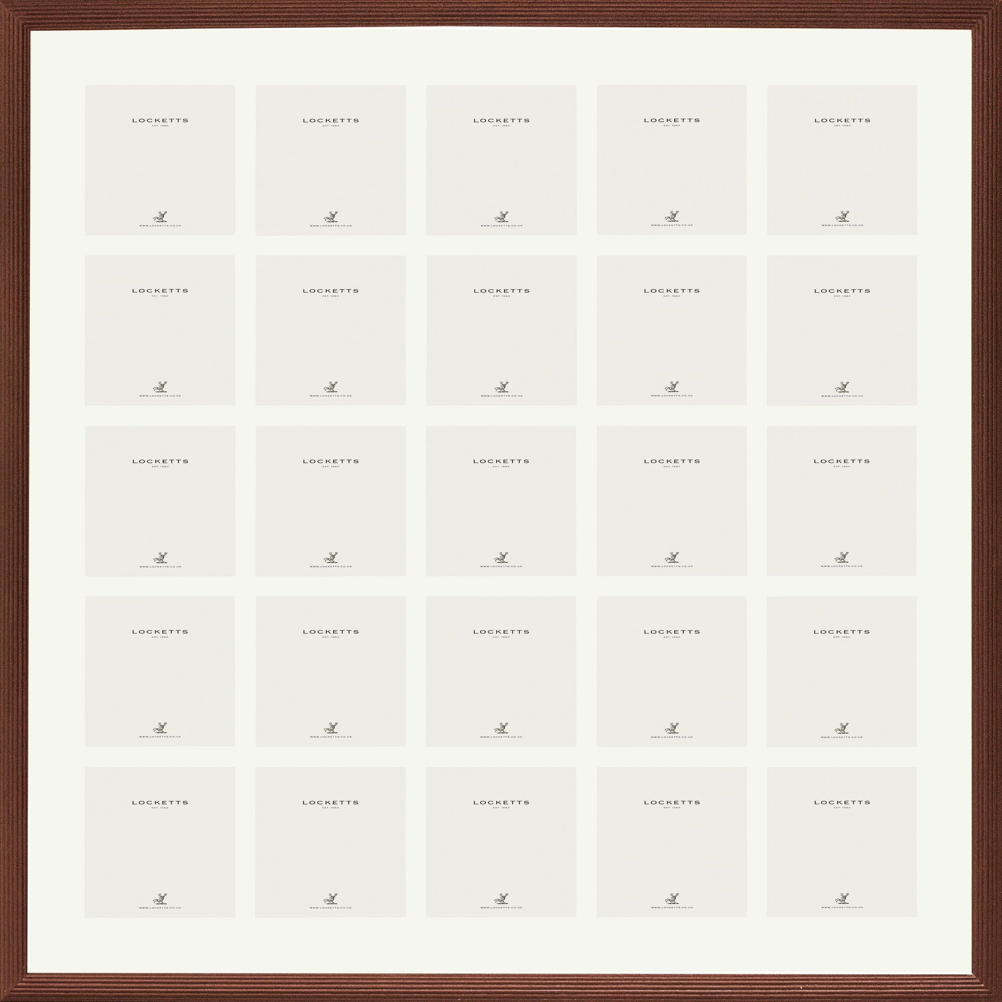 Farrow & Ball Painted 25 Multi Aperture Ribbed Frame