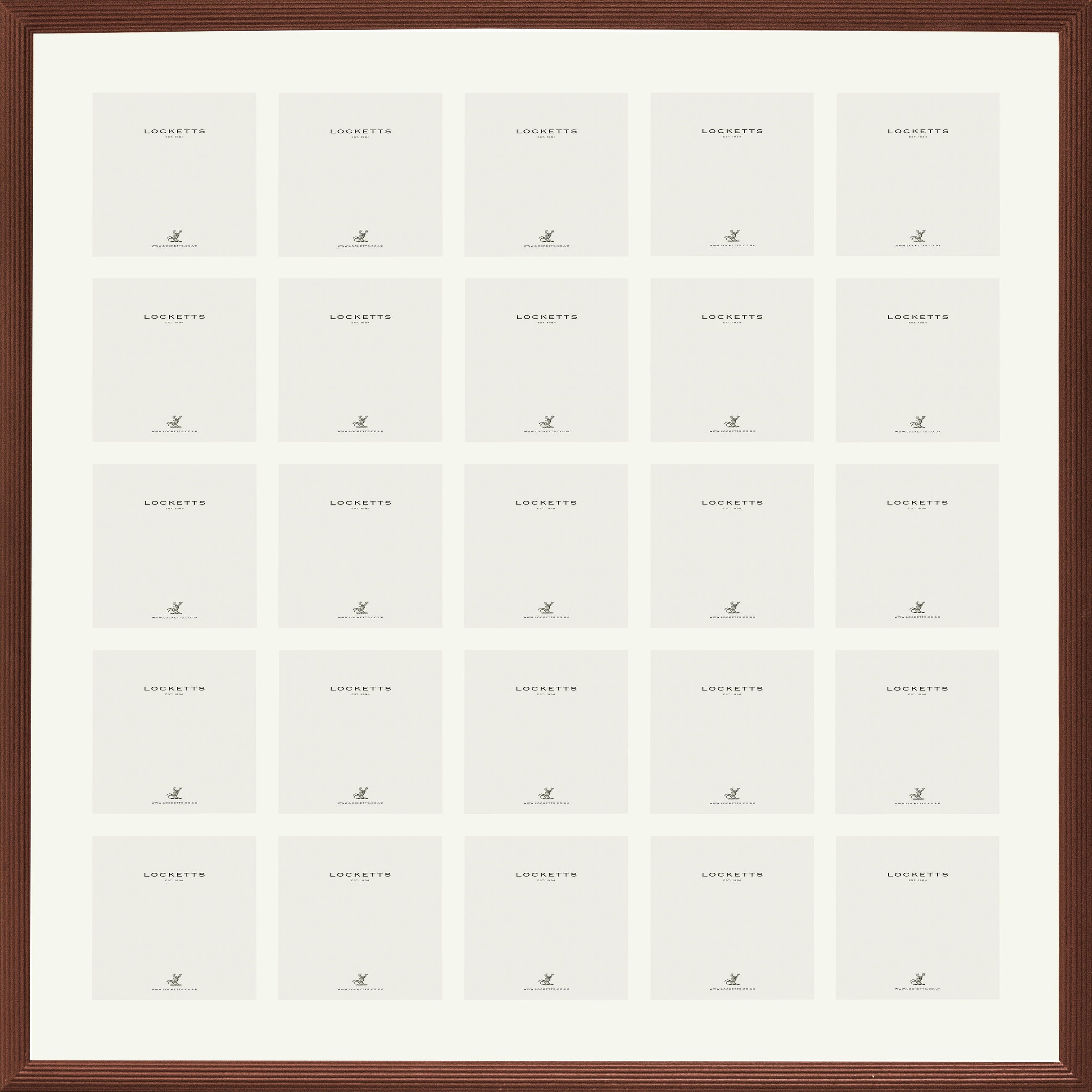 Farrow & Ball Painted 25 Multi Aperture Ribbed Frame