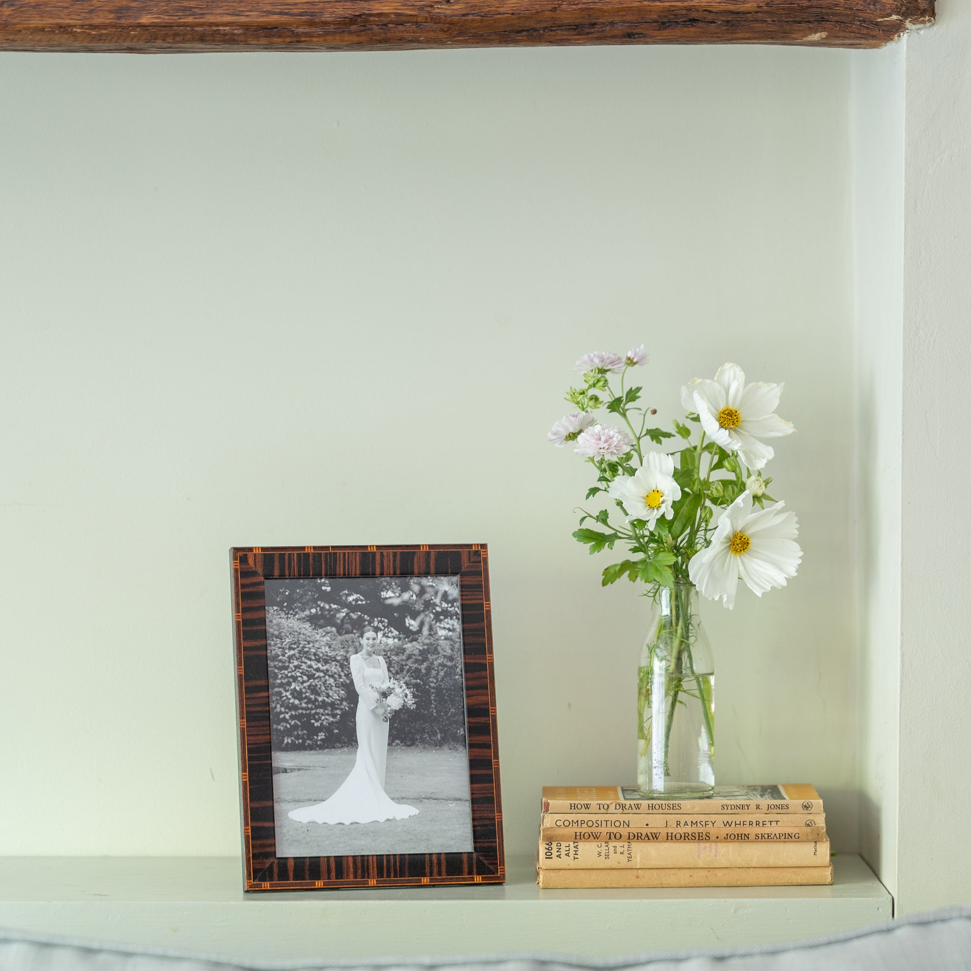 Inlaid Striped Ebony Photo Frame