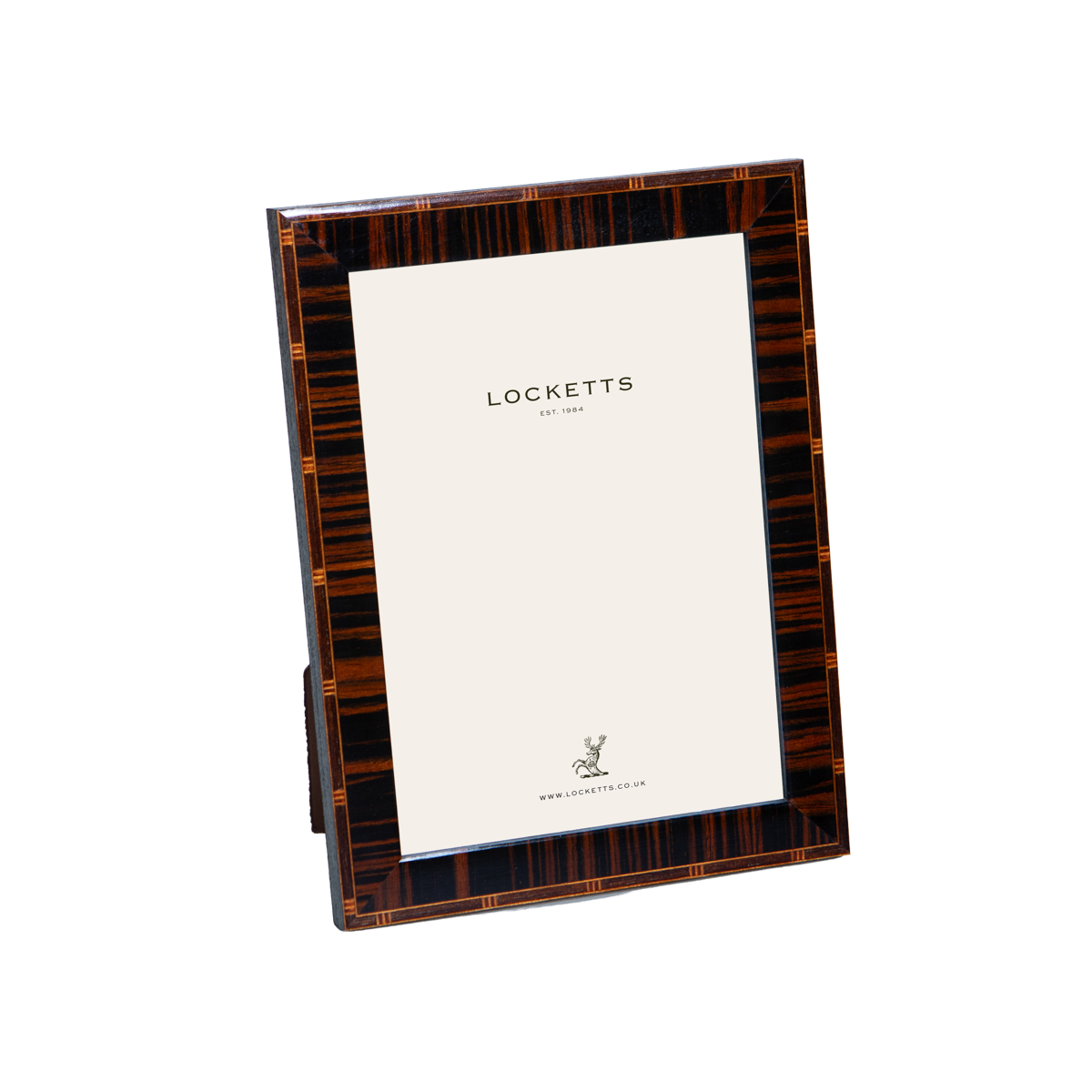 Inlaid Striped Ebony Photo Frame