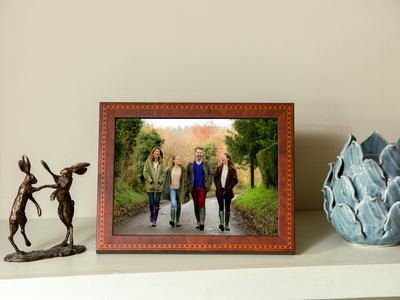 Inlaid Walnut Unmounted Photo Frame