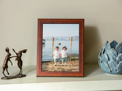 Inlaid Walnut Unmounted Photo Frame