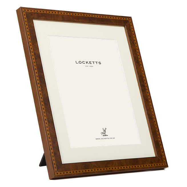 Inlaid Walnut Mounted Photo Frame