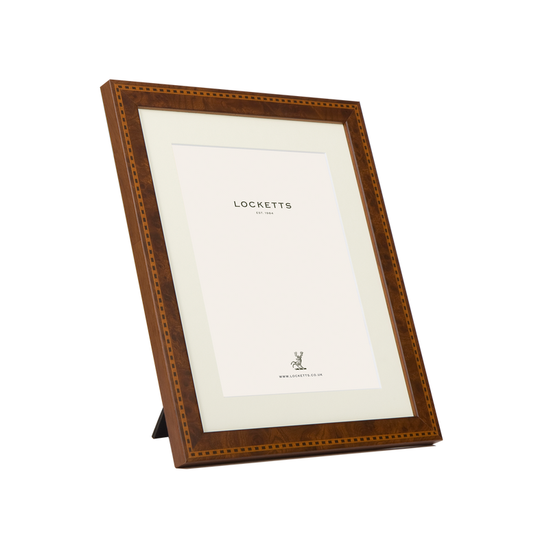 Inlaid Walnut Mounted Photo Frame