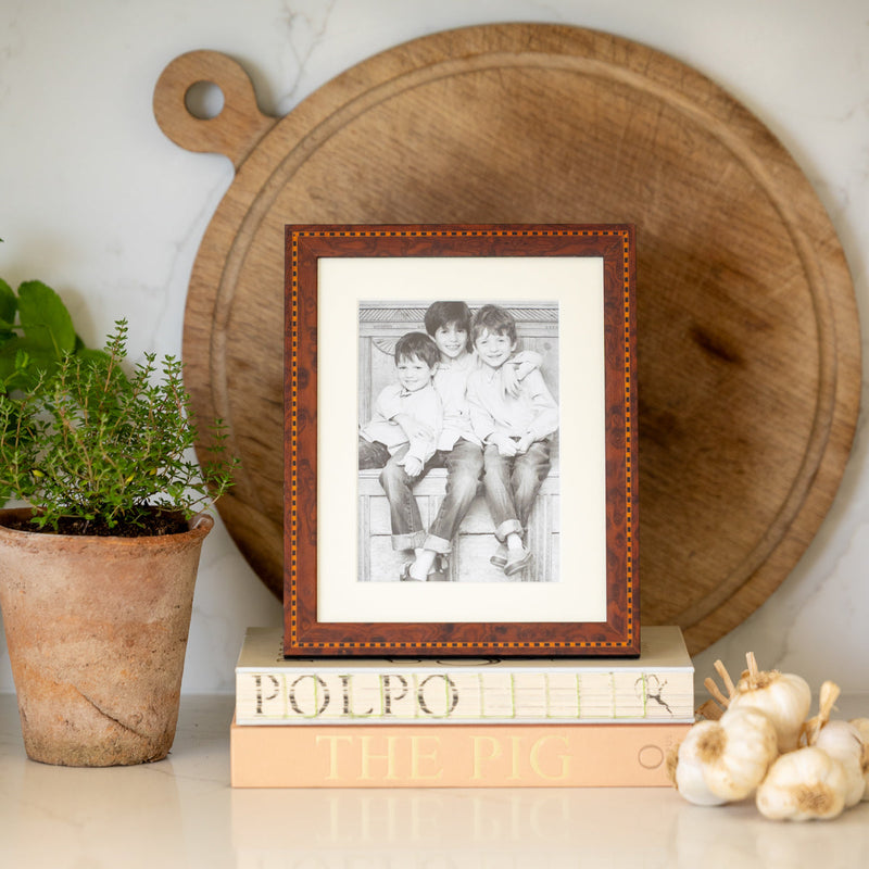 Inlaid Walnut Mounted Photo Frame 7x5