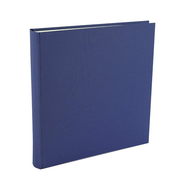 Large Square Linen Photo Album Blue