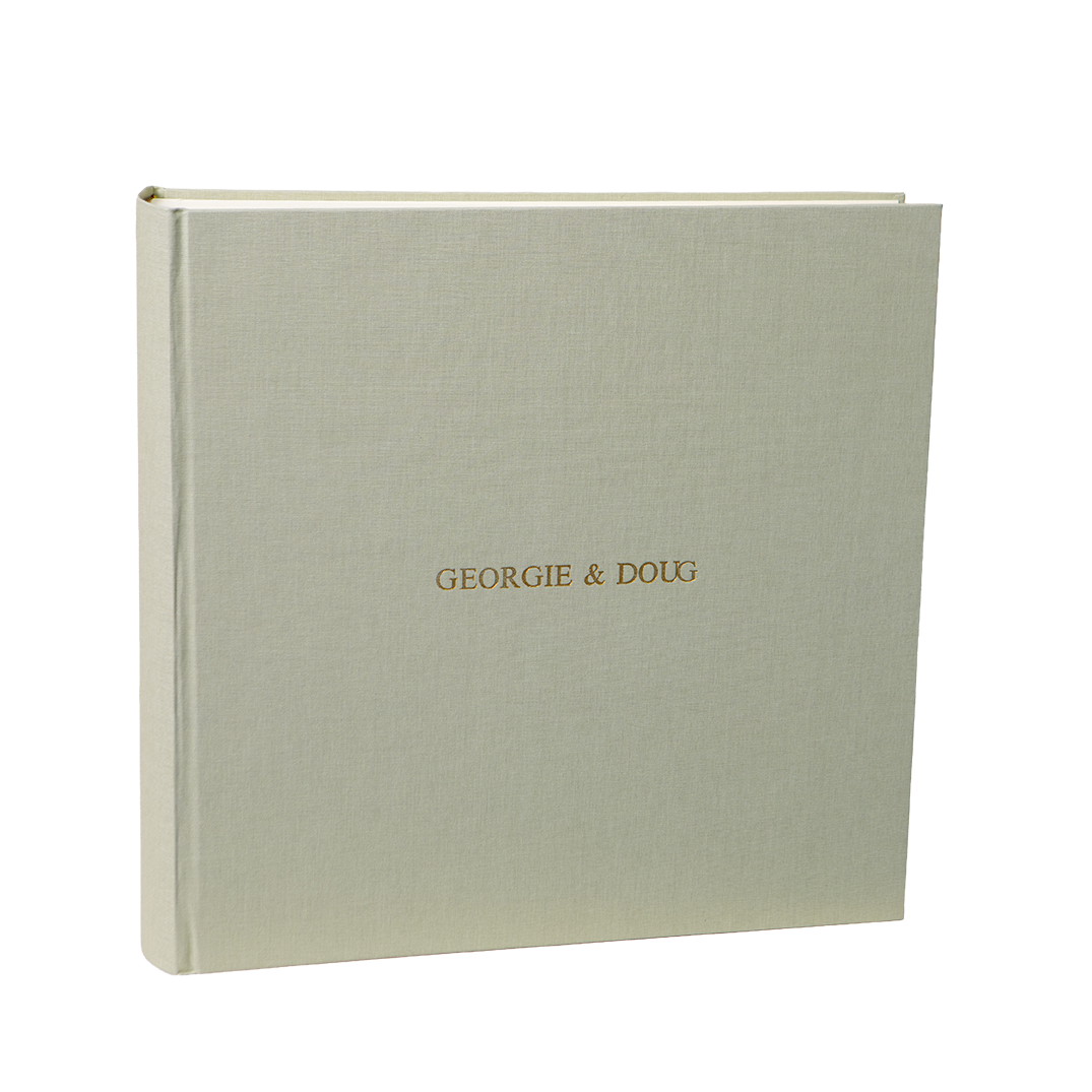 Large Square Linen Photo Album