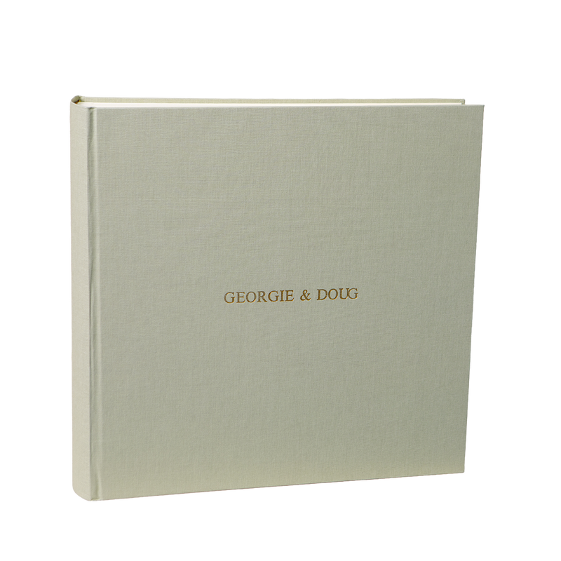 Large Square Linen Photo Album