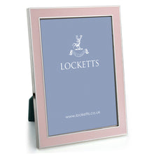 Light Pink Enamel Silver Frame