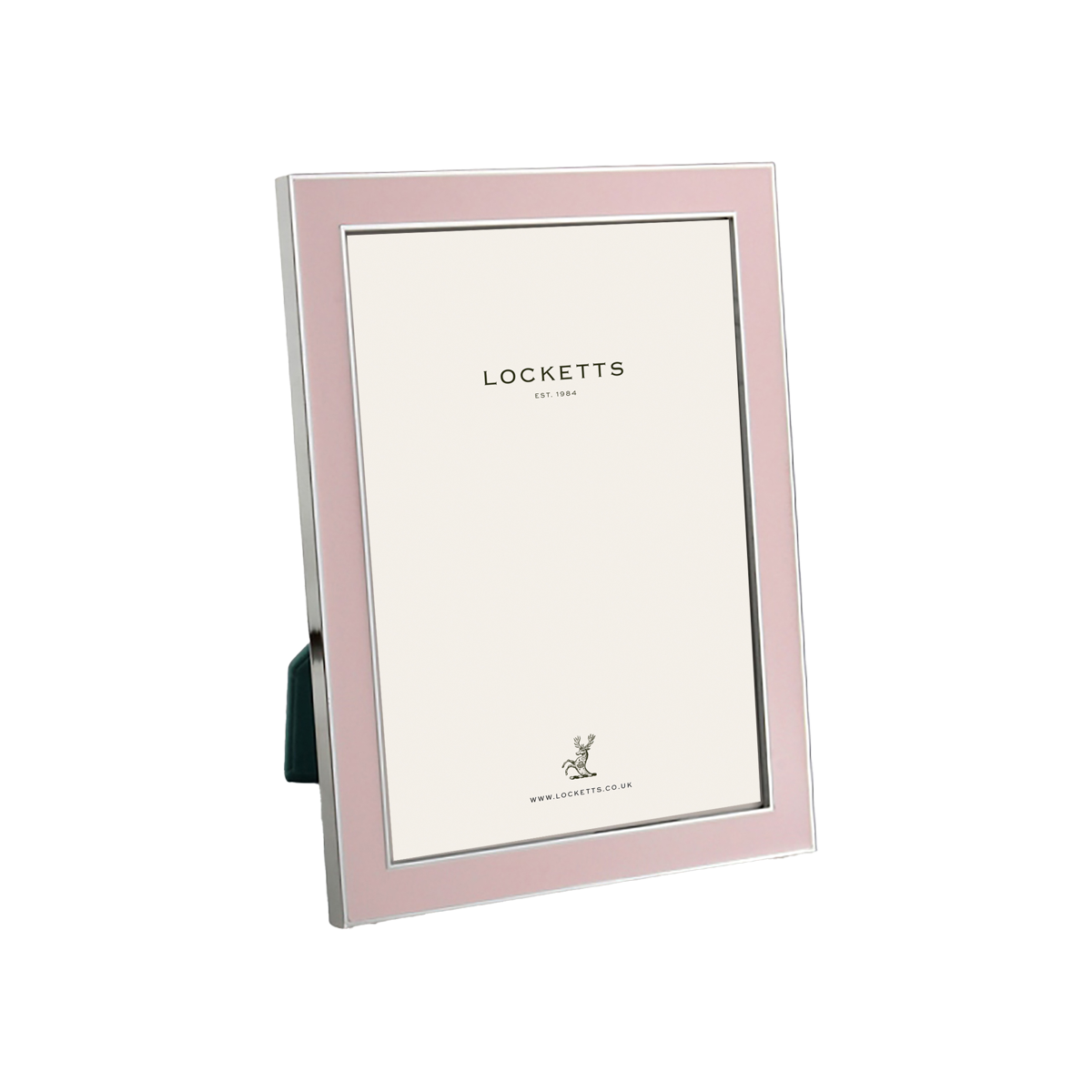 Light Pink Enamel Silver Frame