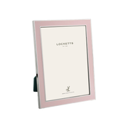 Light Pink Enamel Silver Frame