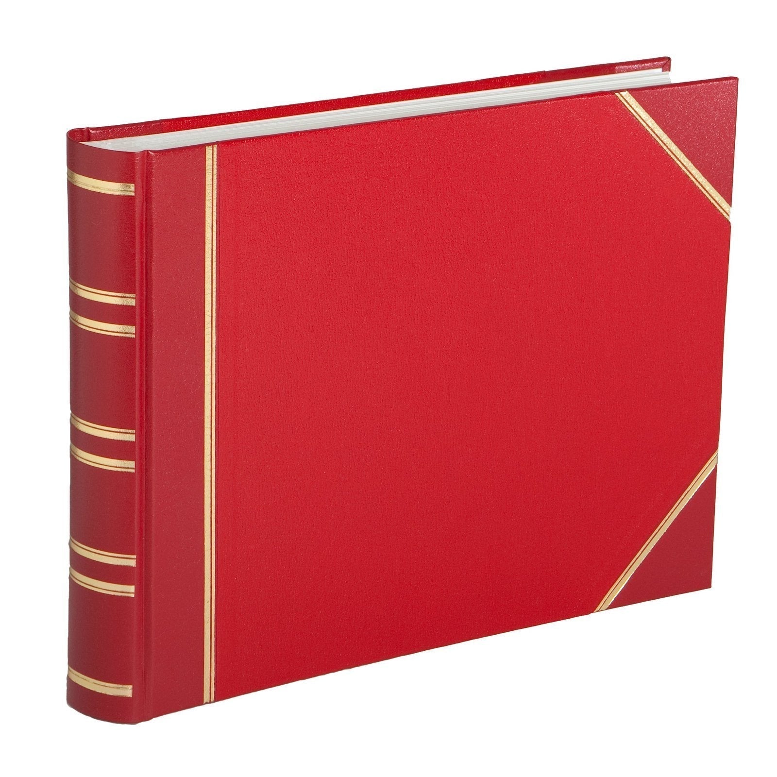 Traditional Medium Landscape Photo Album Red