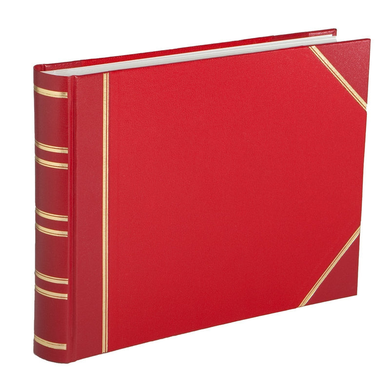 Traditional Medium Landscape Photo Album Red