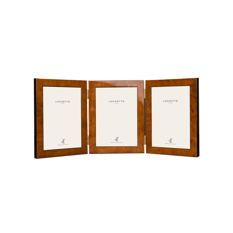 Maple Triple Hinged Medium Photo Frame 6x4