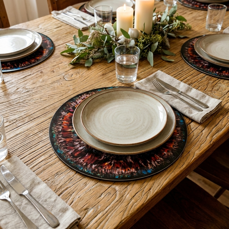 Pheasant Feather Single Table Mat