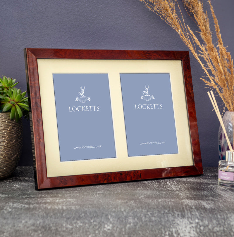 Maple Double Mounted Medium Photo Frame