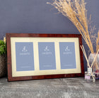 Maple Triple Mounted Medium Photo Frame