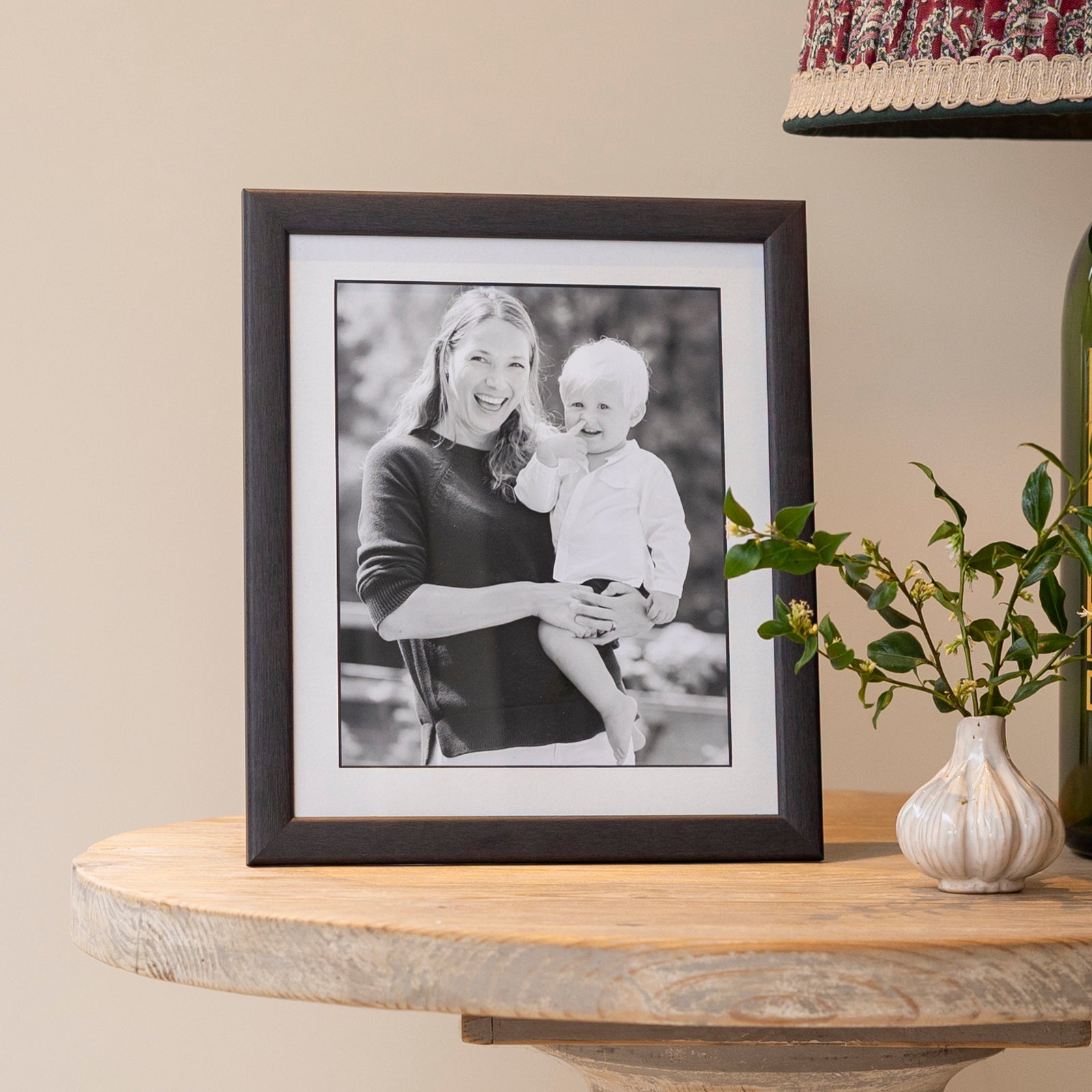 Contemporary Wooden Mounted Medium Photo Frame 12x10