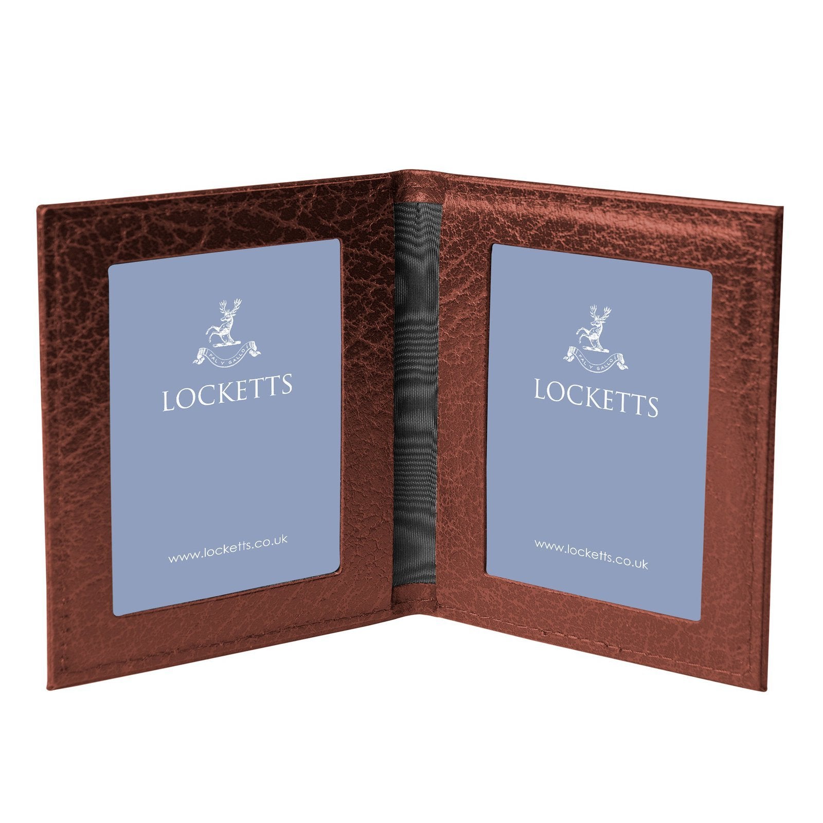 Moroccan Leather Double Travel Photo Frame