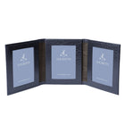 Moroccan Leather Triple Travel Photo Frame
