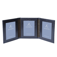 Moroccan Leather Triple Travel Photo Frame