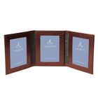 Moroccan Leather Triple Travel Photo Frame