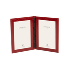 Moroccan Leather Double Travel Photo Frame