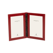 Moroccan Leather Double Travel Photo Frame