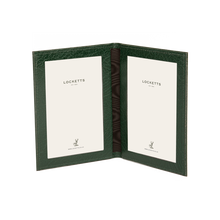 Moroccan Leather Double Travel Photo Frame