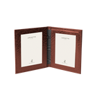 Moroccan Leather Double Travel Photo Frame