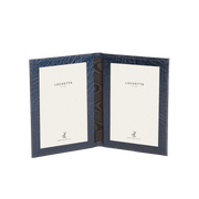 Moroccan Leather Double Travel Photo Frame