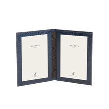 Moroccan Leather Double Travel Photo Frame